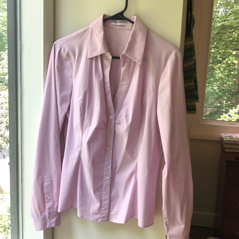Orchid pink Tahari button down